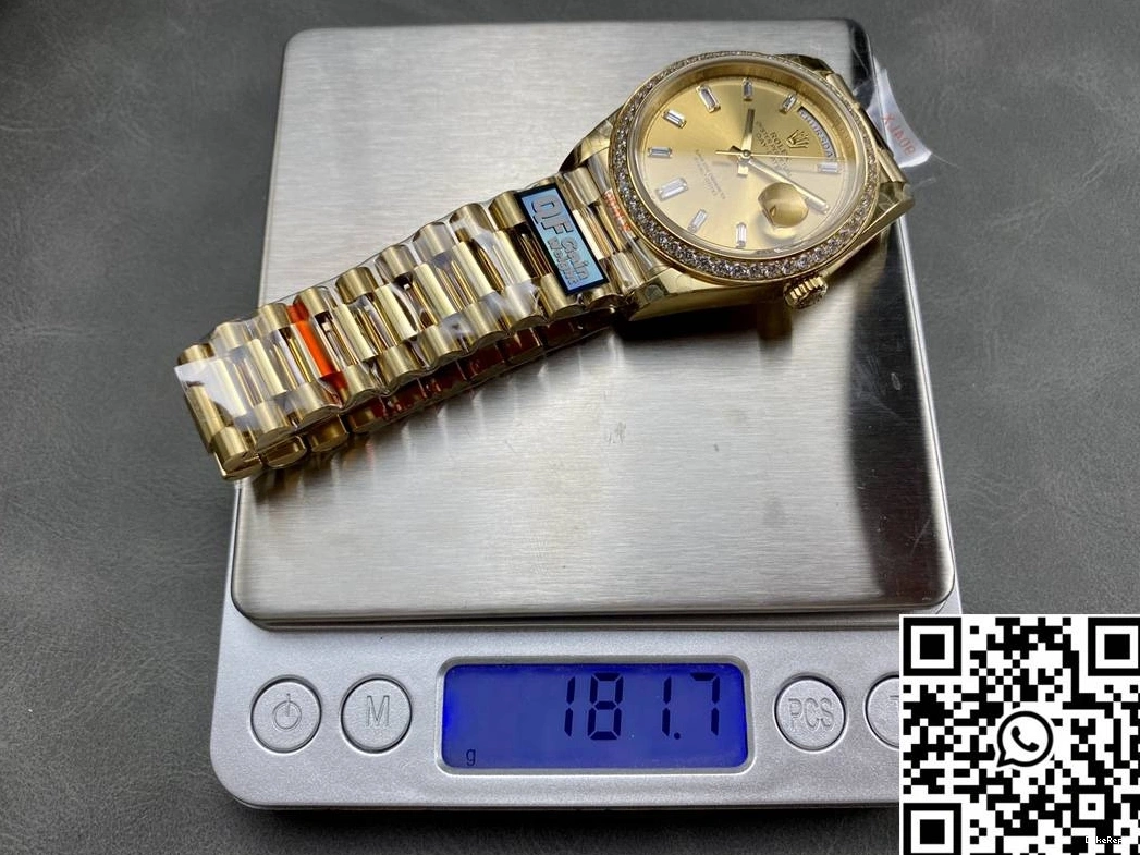 Date Day QF Dial Rolex Factory Gold v5 Tungsten M228348rbr-0002 Steel 1212